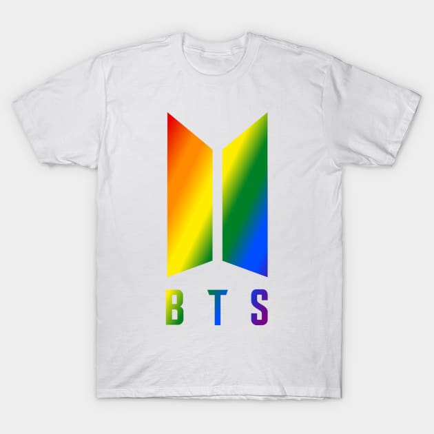 Bangtan Boys BTS Gay Pride T-Shirt by AcacianCreations